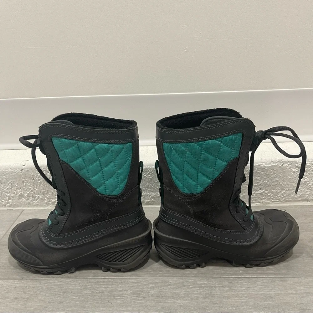 The North Face Youth Thermaball Shellista Boot Winter Night Teal Size 12 Girls